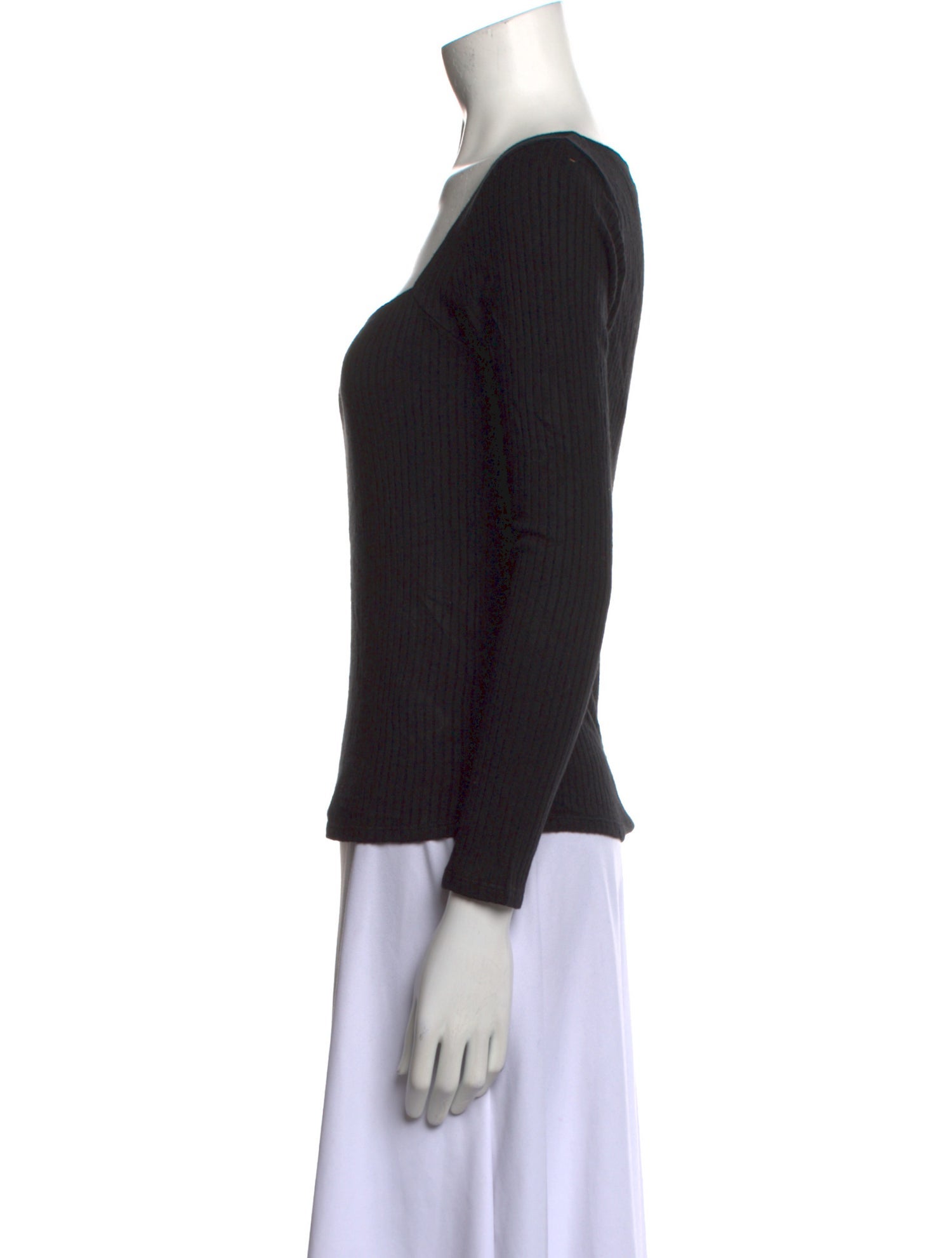 Reformation Square Neckline Long Sleeve Top
