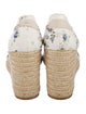 Reformation Canvas Floral Print D'Orsay Pumps
