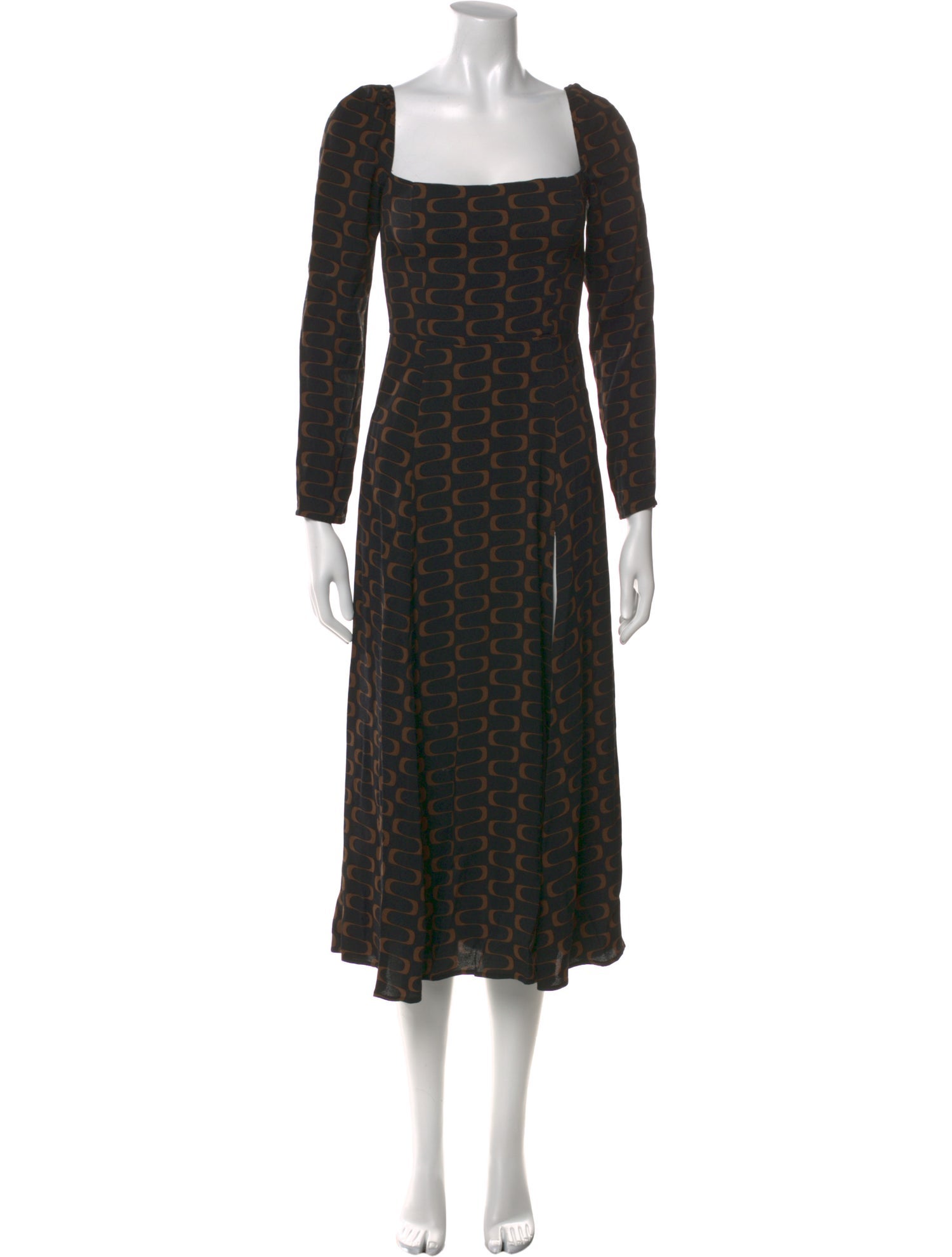 Reformation Printed Midi Length Dress