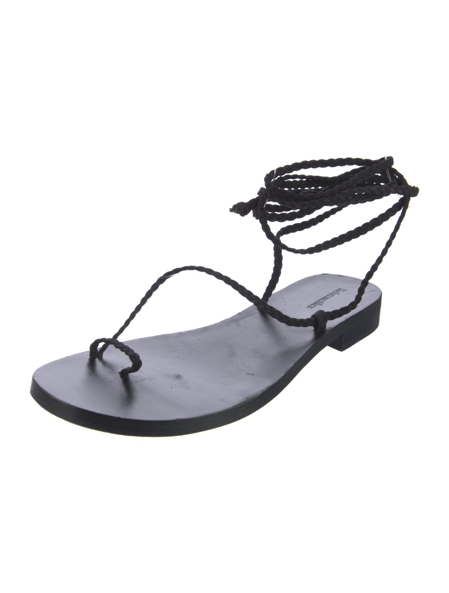 Reformation Suede Braided Accents Gladiator Sandals