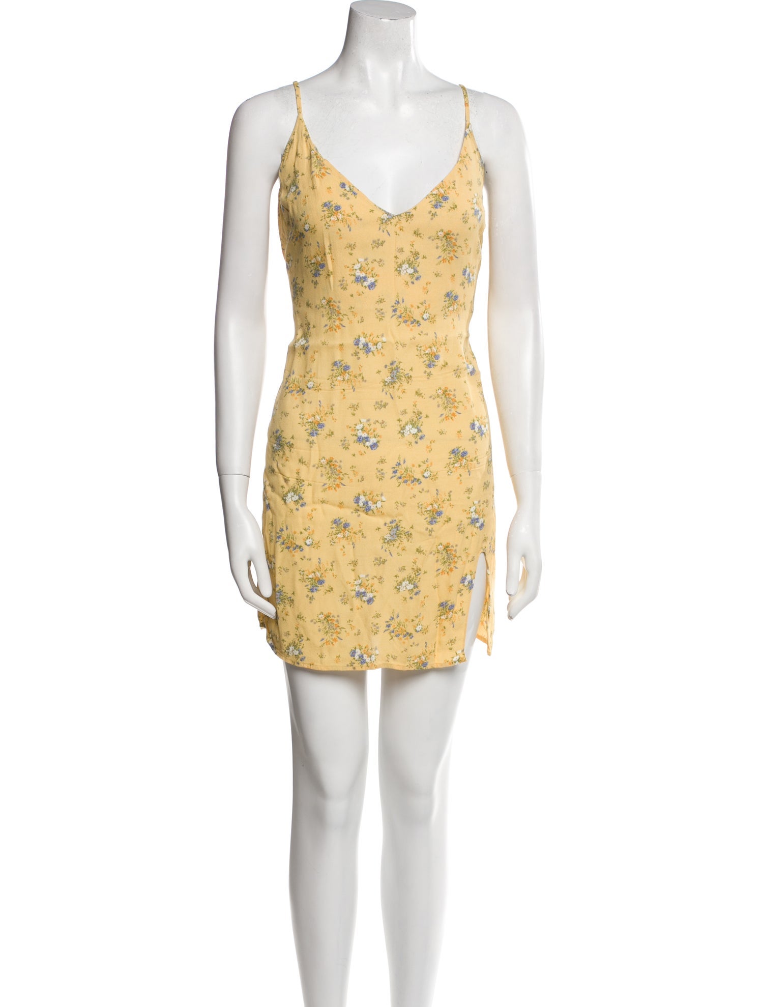 Reformation Floral Print Mini Dress