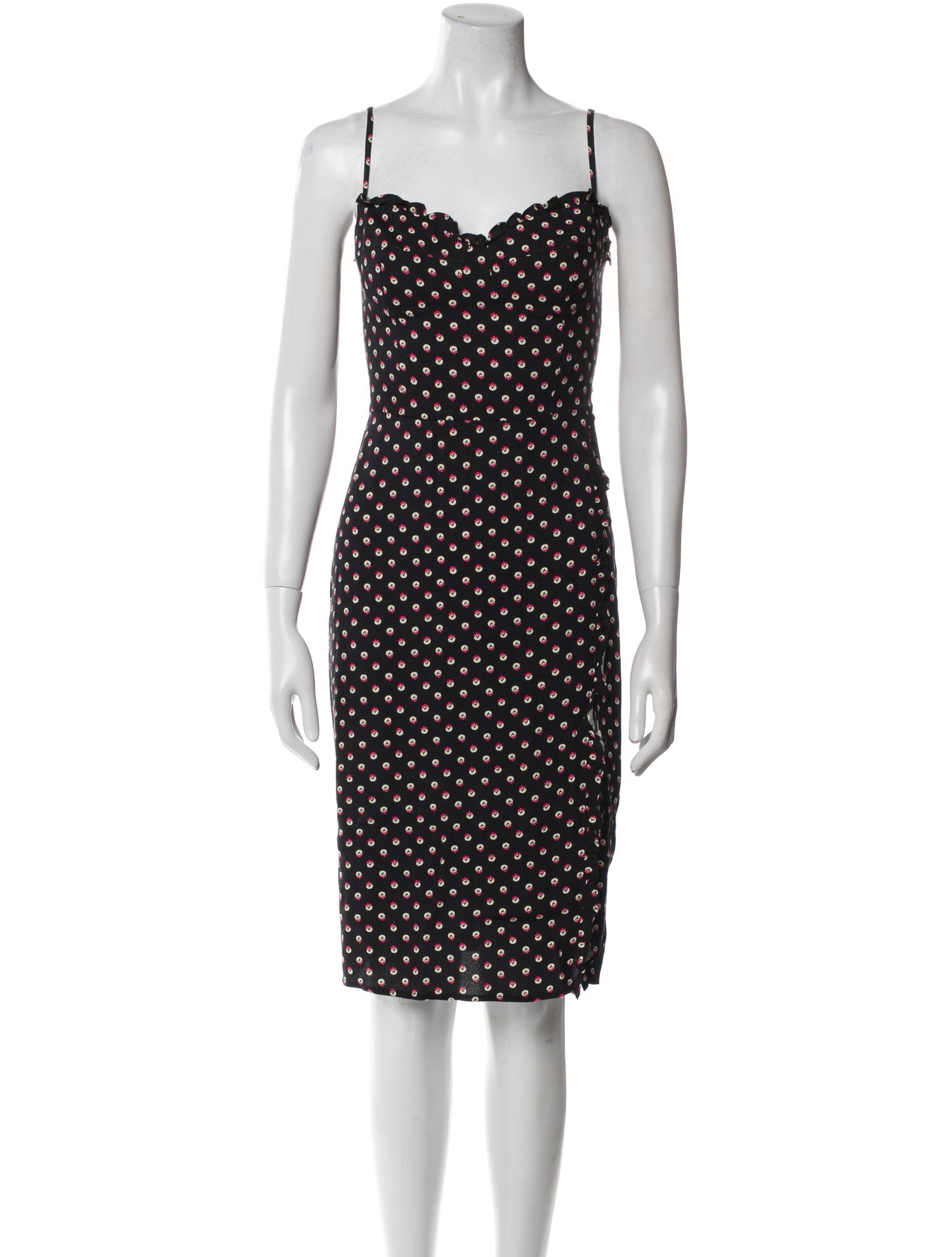 Reformation Printed Knee-Length Dress