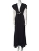 Reformation V-Neck Long Dress