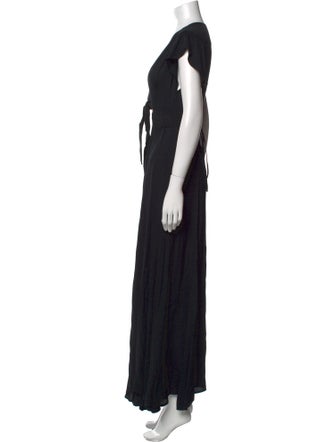 Reformation V-Neck Long Dress
