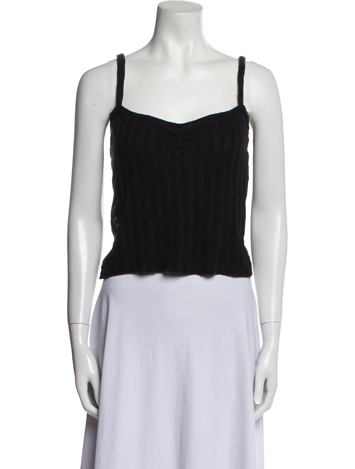 Reformation Square Neckline Sleeveless Crop Top