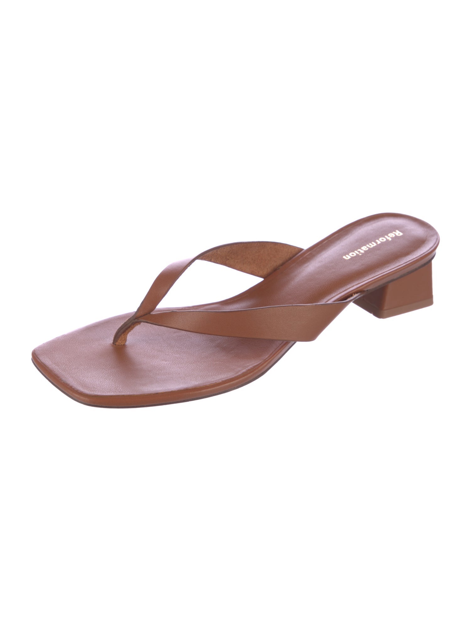 Reformation Leather Slides