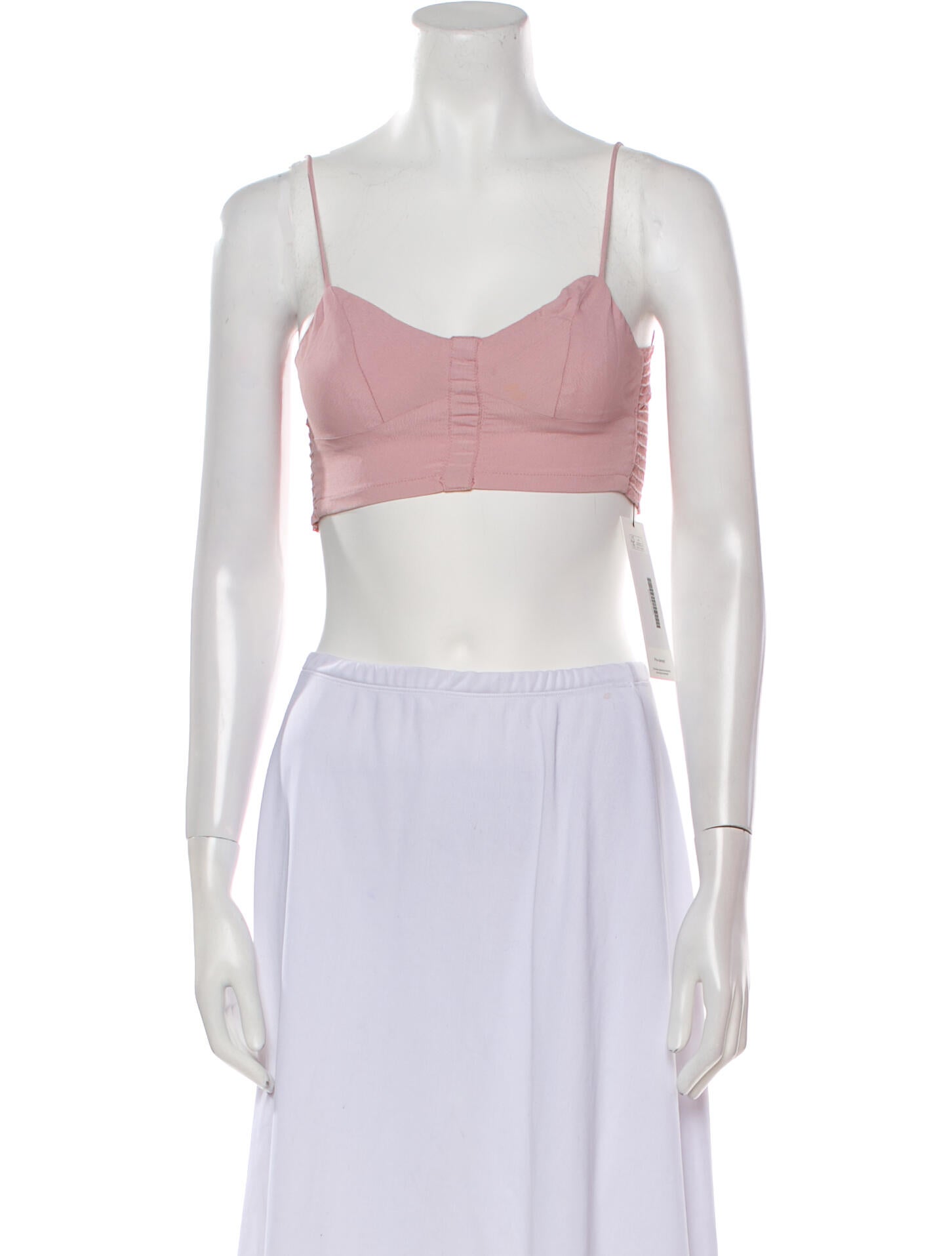 Reformation Square Neckline Sleeveless Crop Top