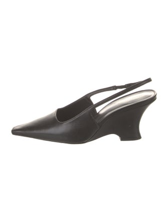 Reformation Patent Leather Slingback Pumps