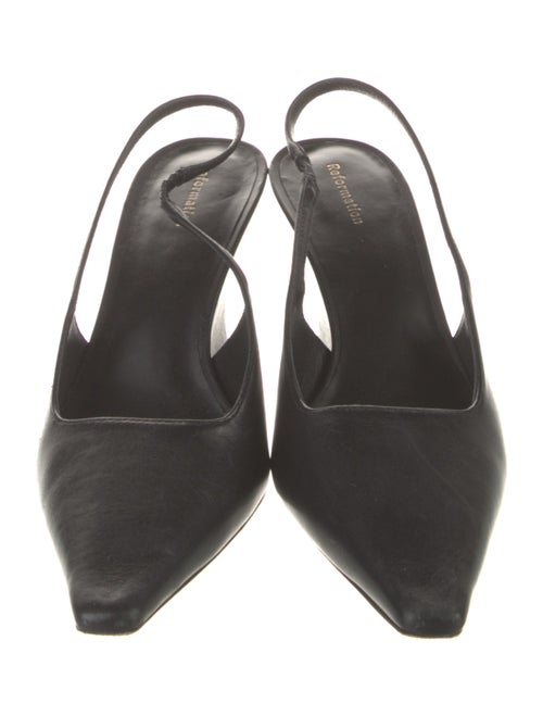 Reformation Patent Leather Slingback Pumps
