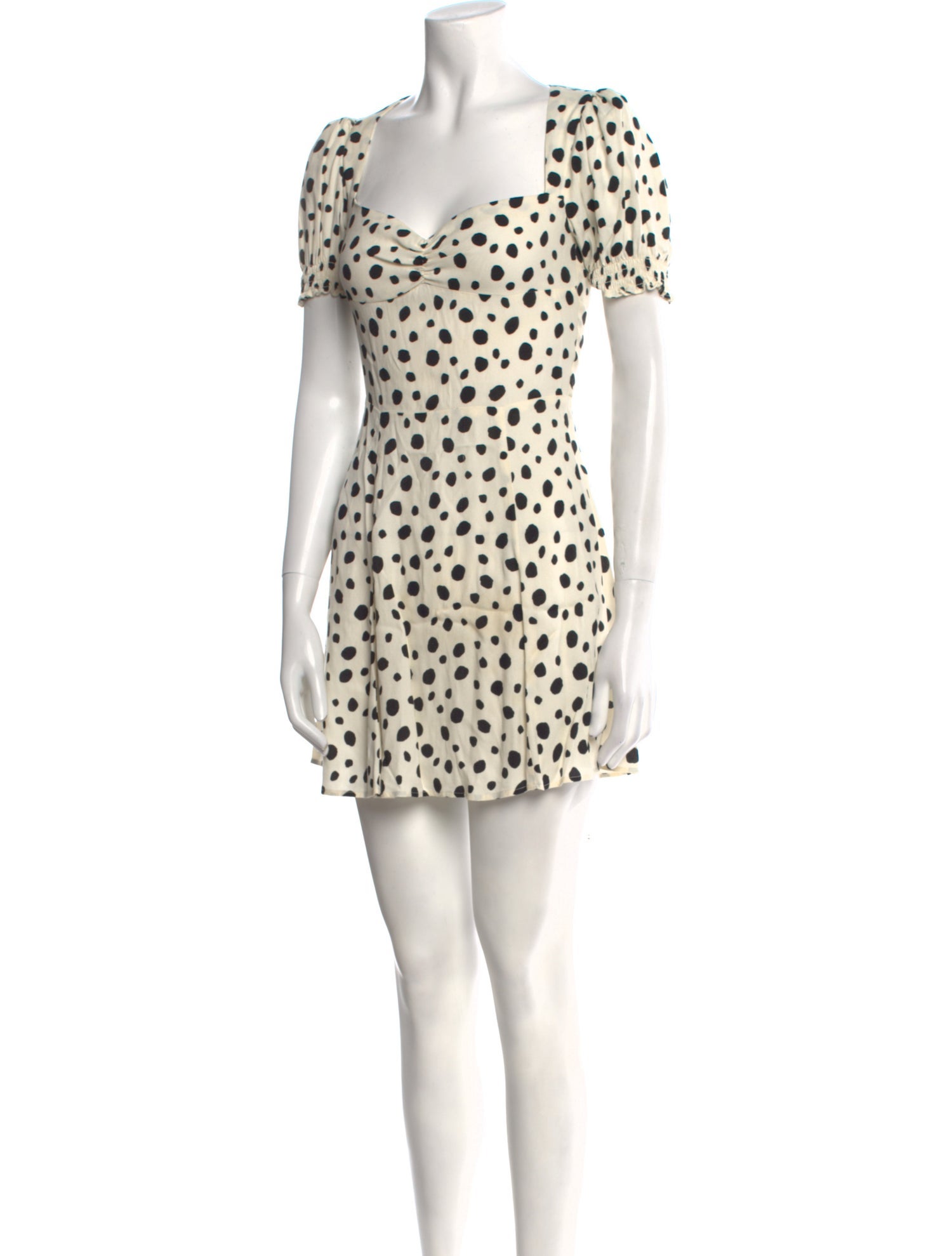 Reformation Polka Dot Print Mini Dress