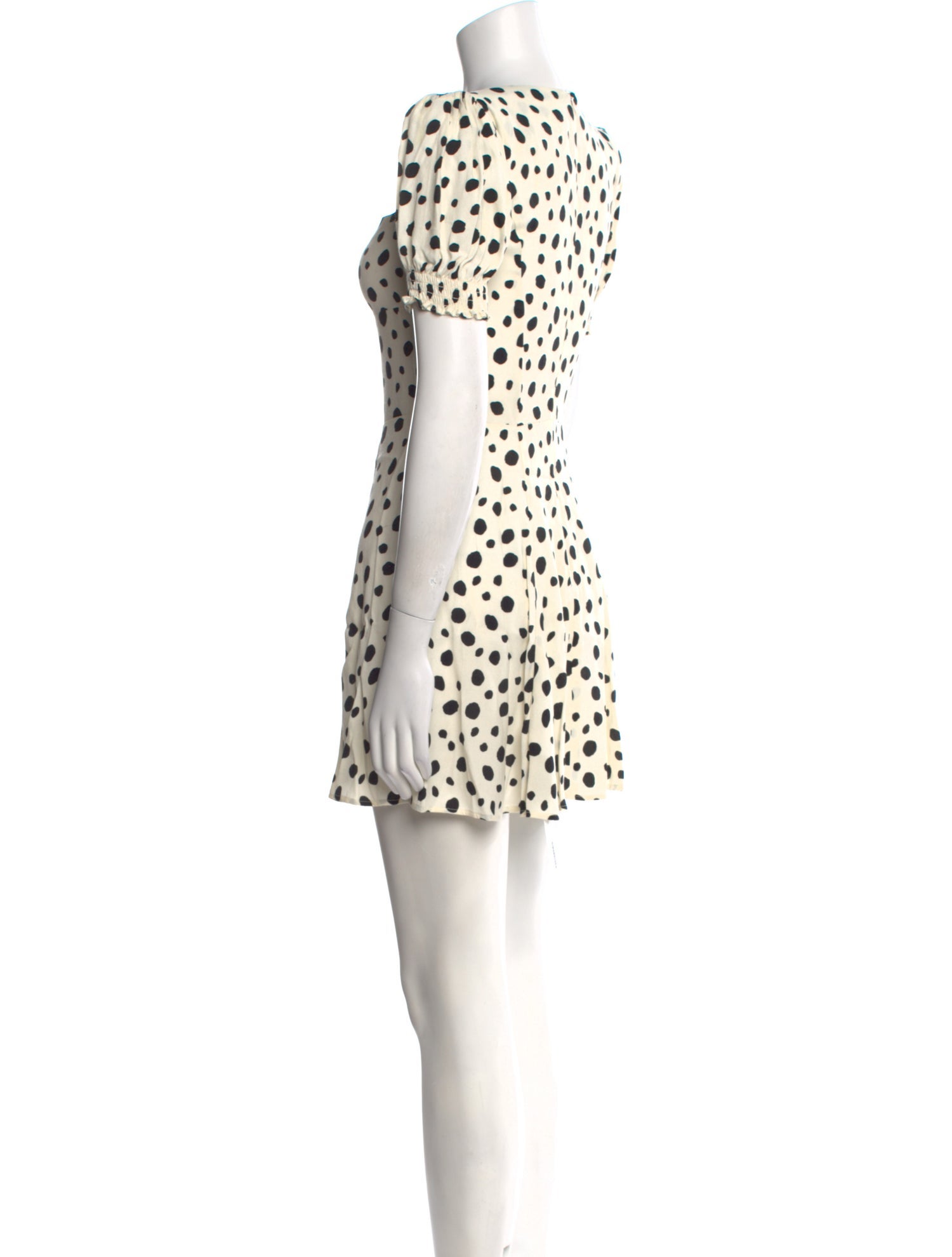 Reformation Polka Dot Print Mini Dress