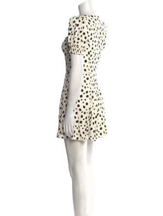 Reformation Polka Dot Print Mini Dress