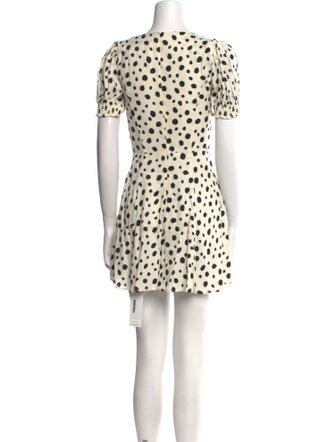 Reformation Polka Dot Print Mini Dress