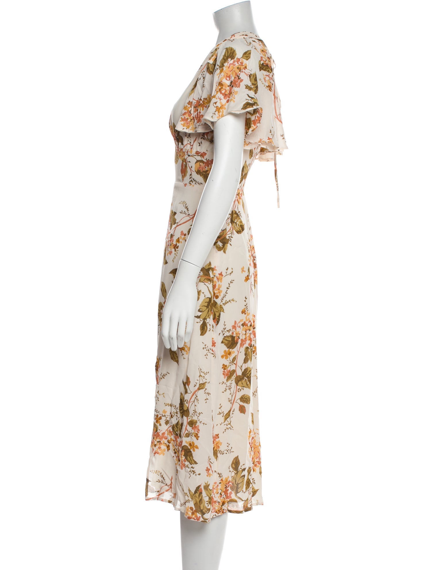 Reformation Floral Print Long Dress