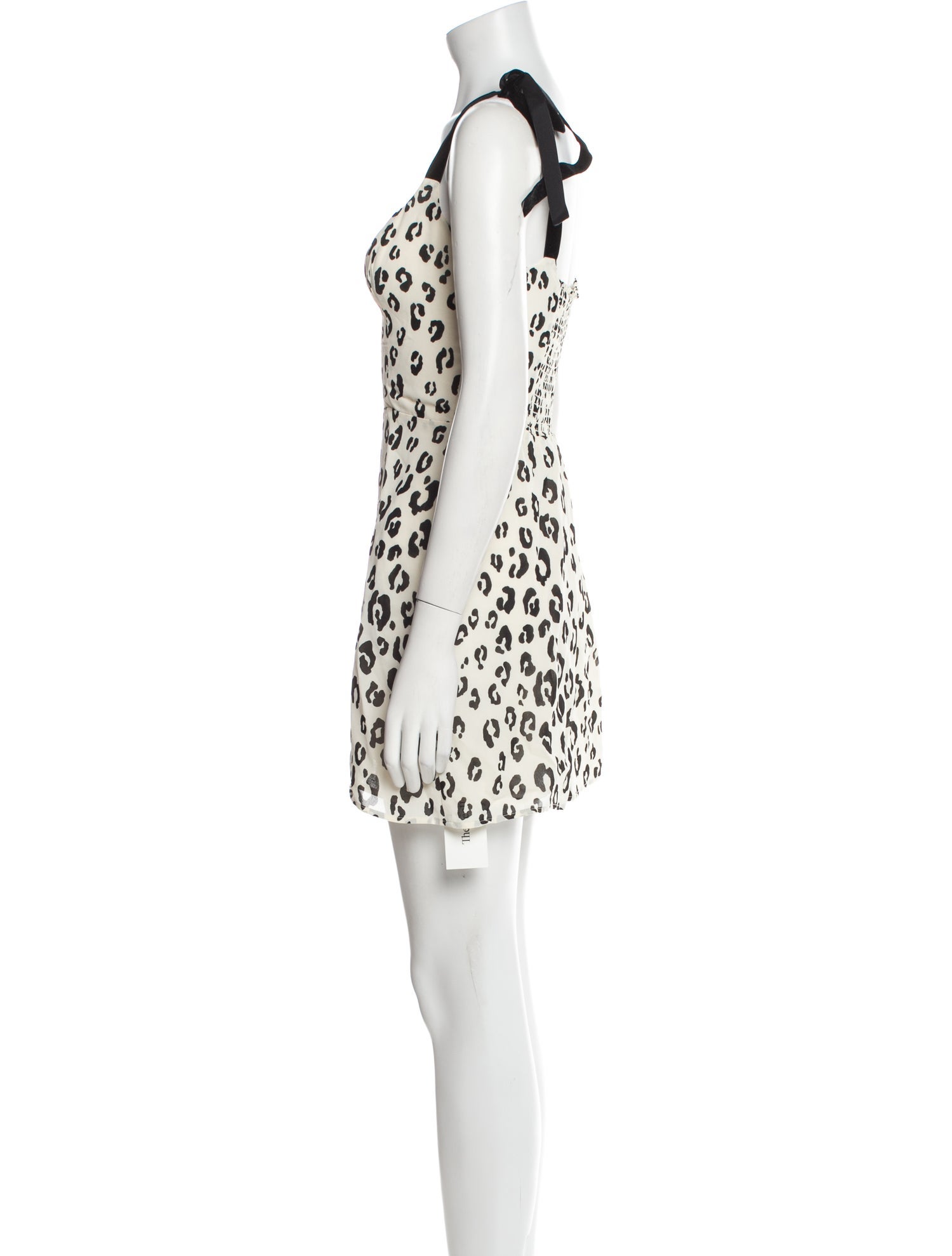 Reformation Animal Print Mini Dress