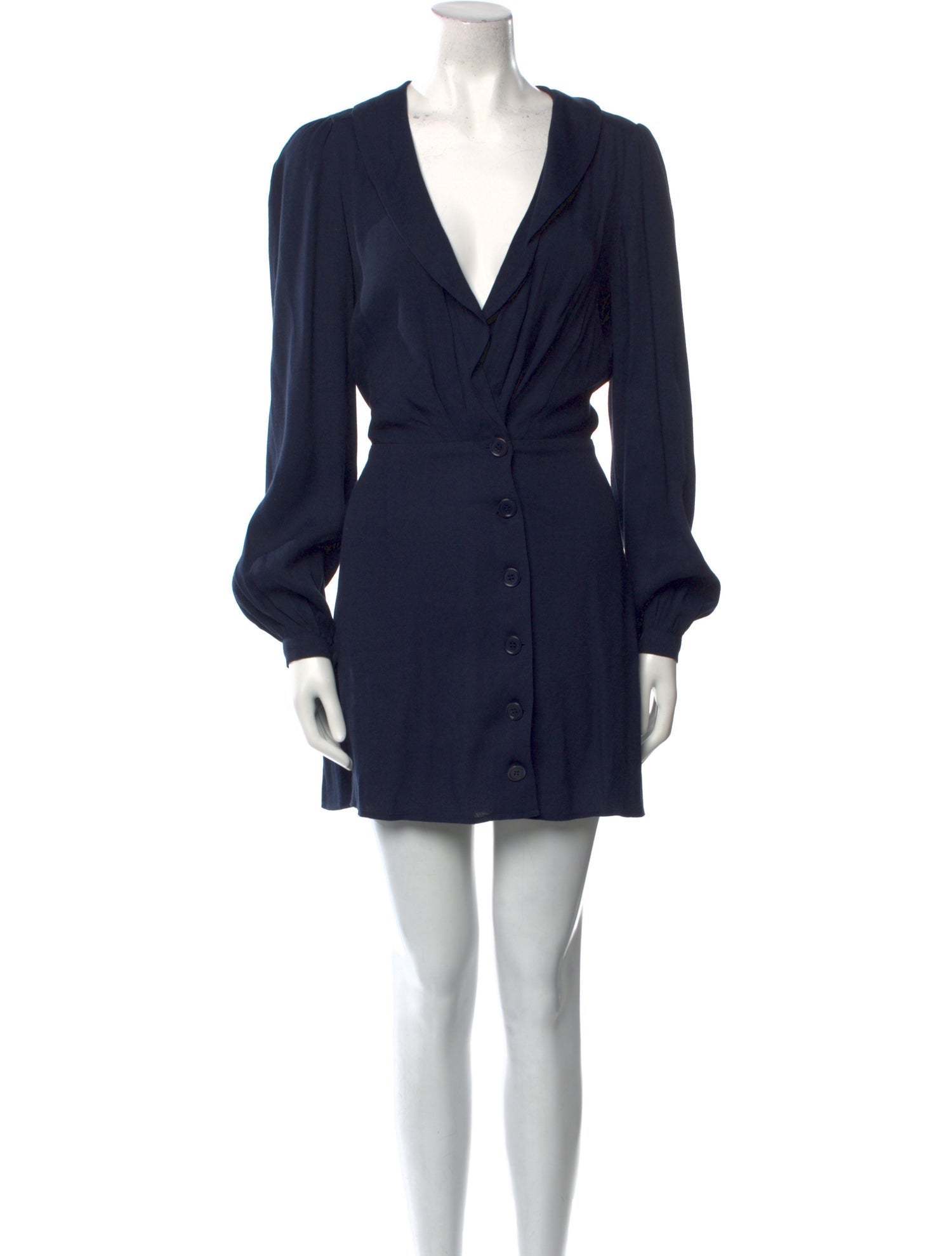 Reformation Plunge Neckline Mini Dress