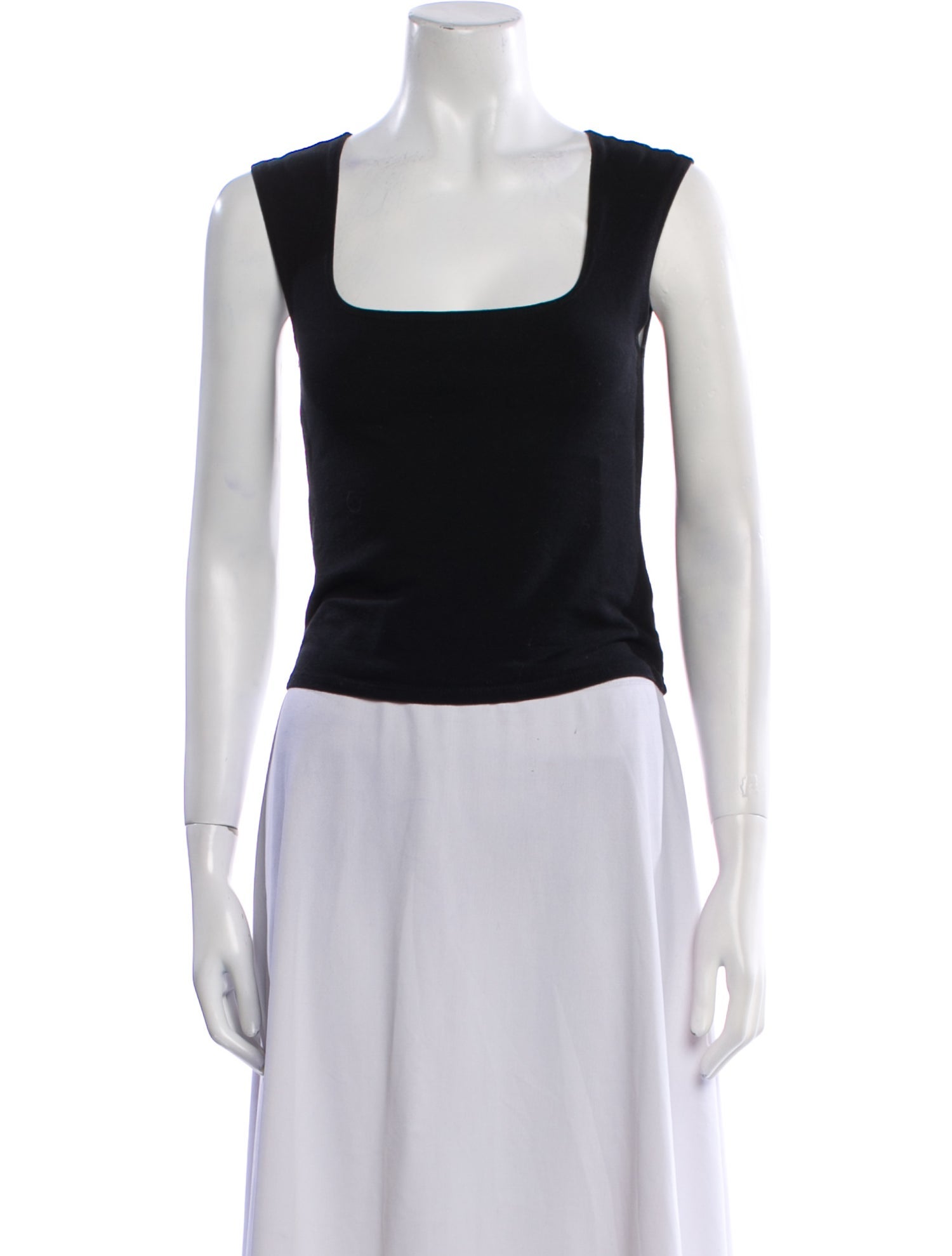 Reformation Square Neckline Sleeveless Crop Top