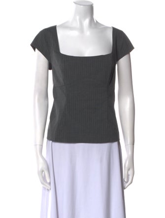 Reformation Square Neckline Short Sleeve Top