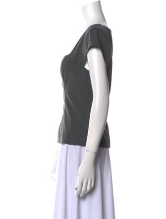 Reformation Square Neckline Short Sleeve Top