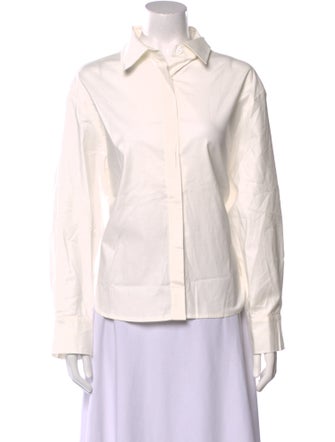 Reformation Long Sleeve Button-Up Top