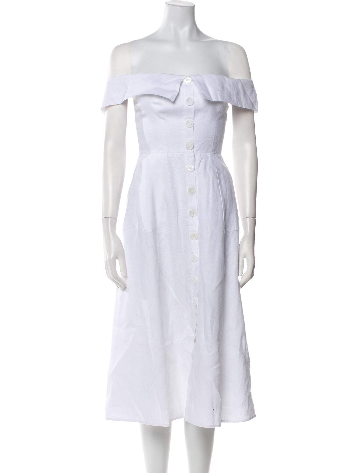 Reformation Linen Midi Length Dress