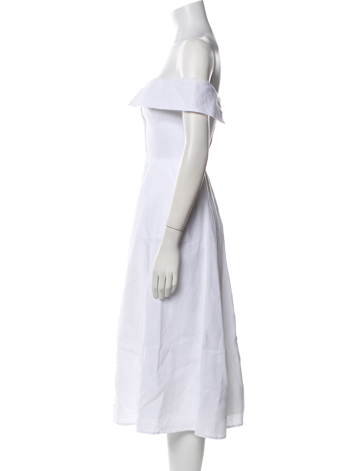 Reformation Linen Midi Length Dress