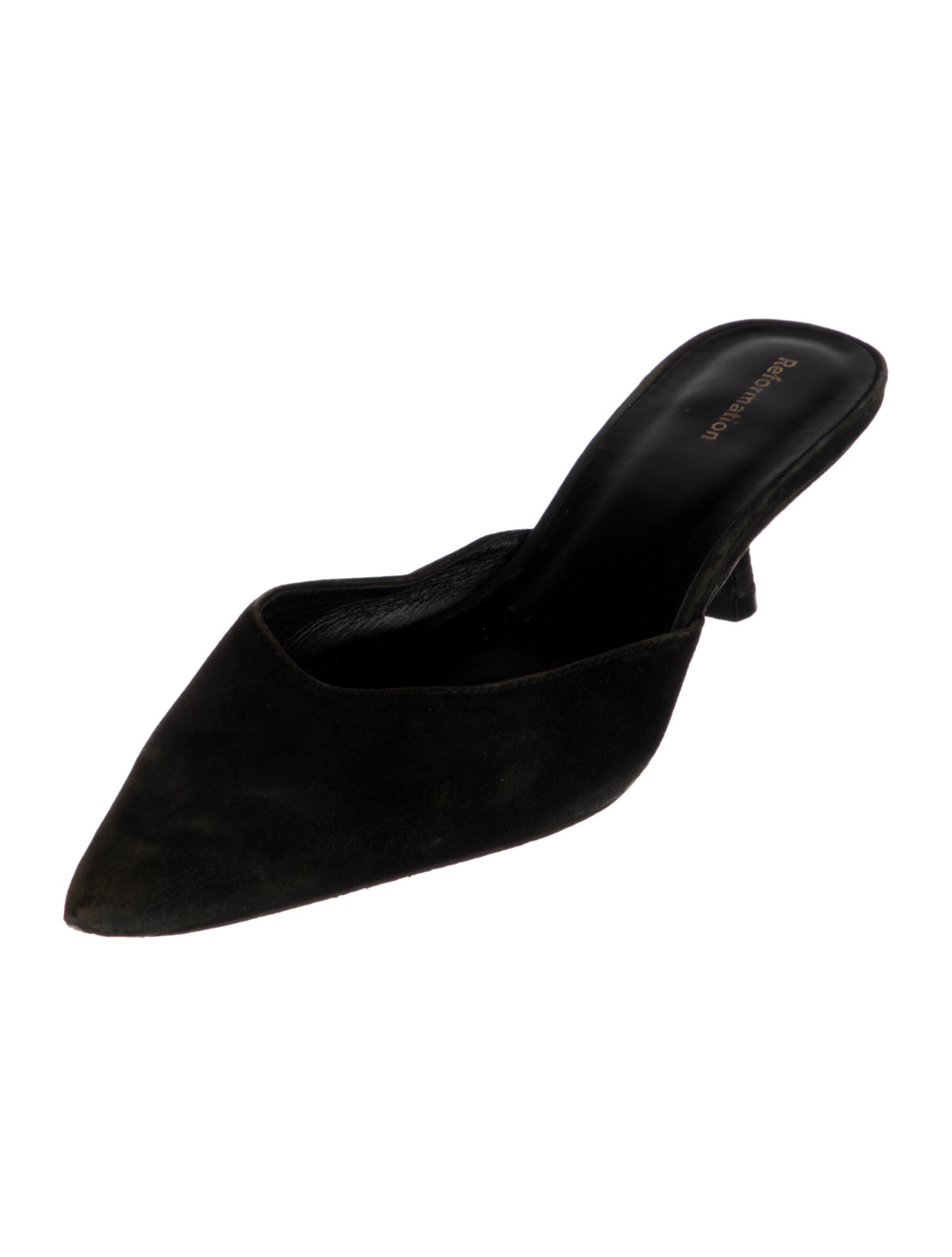 Reformation Suede Pumps