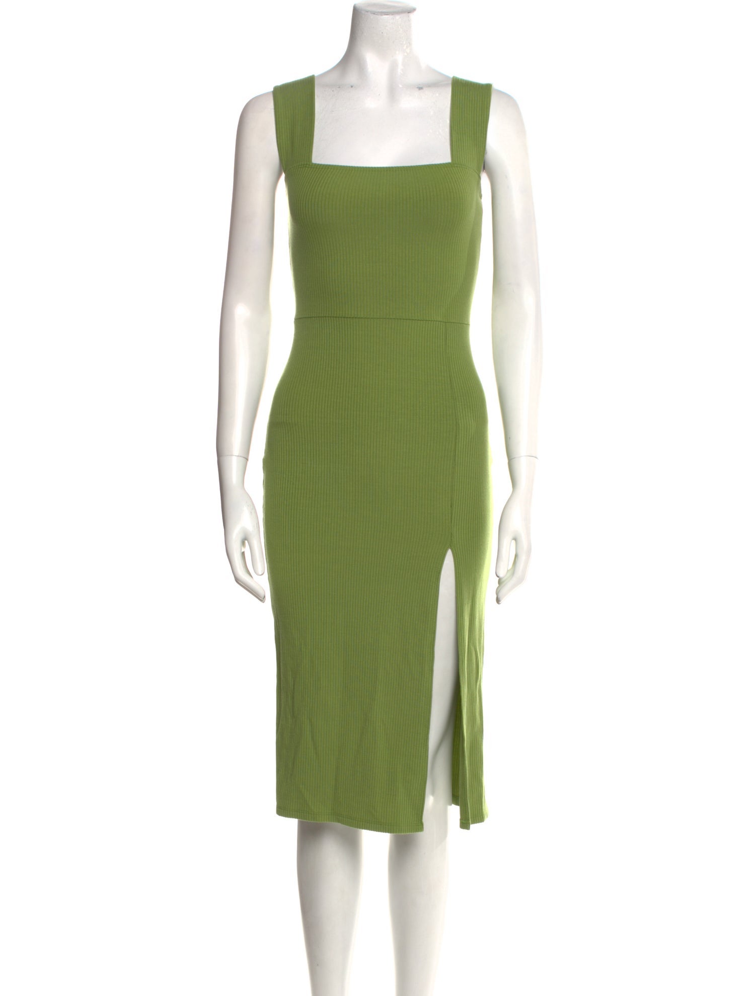 Reformation Square Neckline Knee-Length Dress