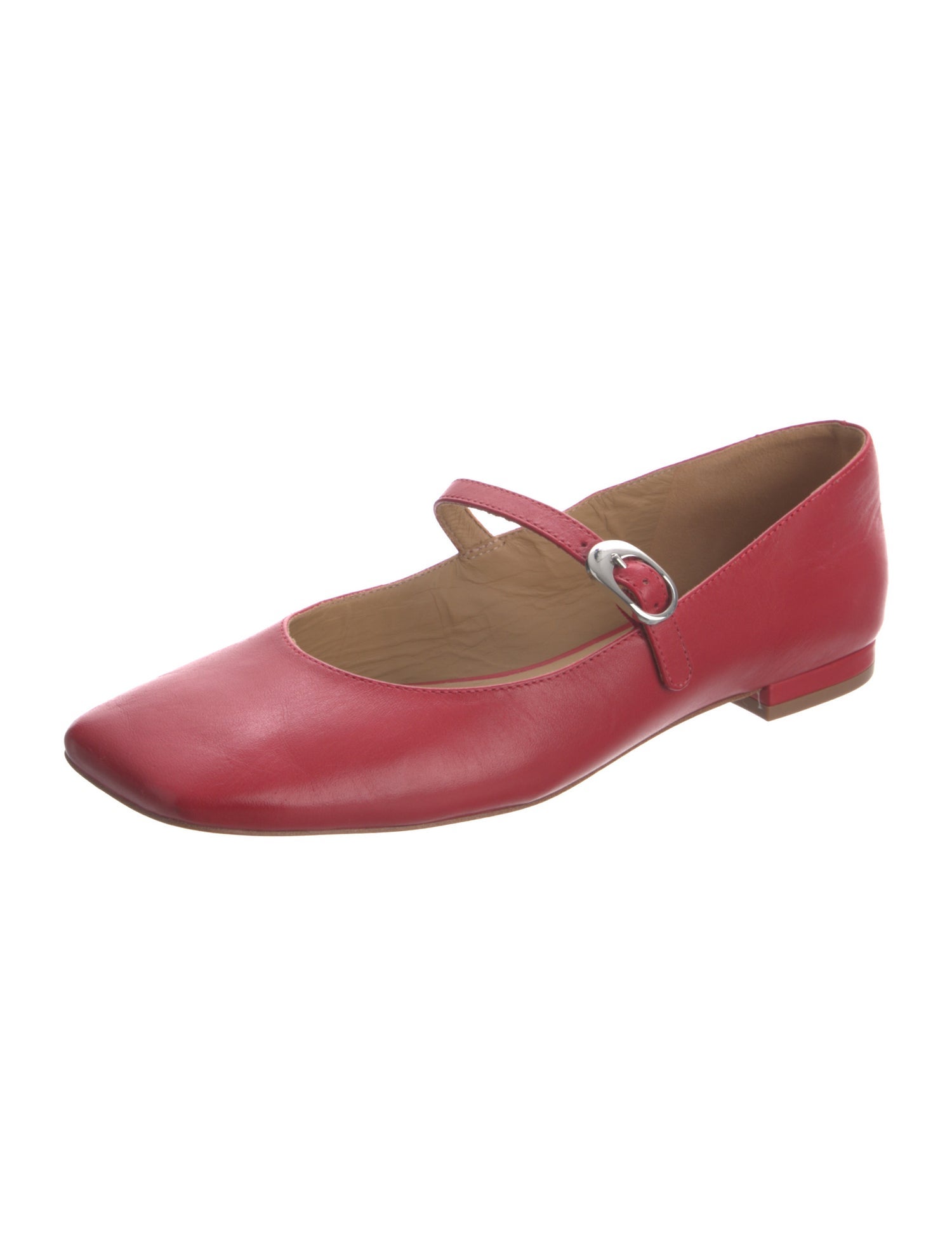 Reformation Leather Mary Jane Flats