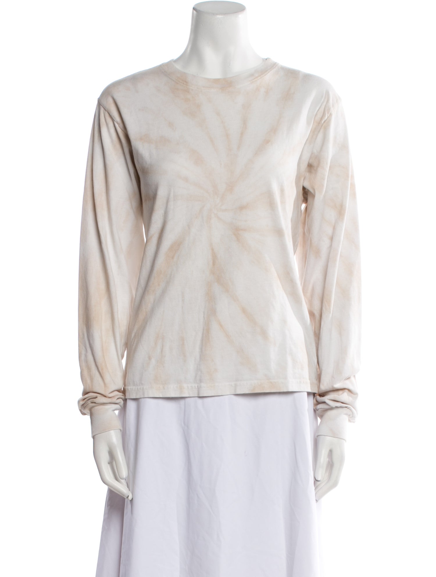 Reformation Tie-Dye Print Crew Neck Blouse