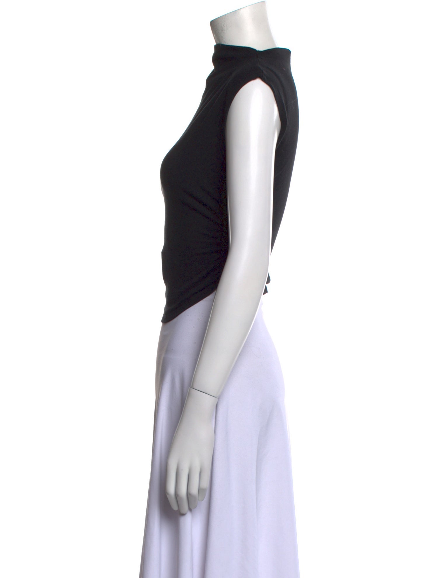 Reformation Mock Neck Sleeveless Crop Top