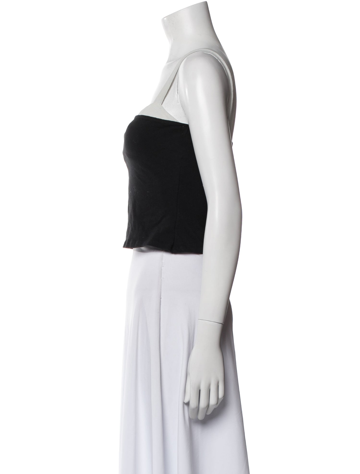 Reformation Square Neckline Sleeveless Crop Top