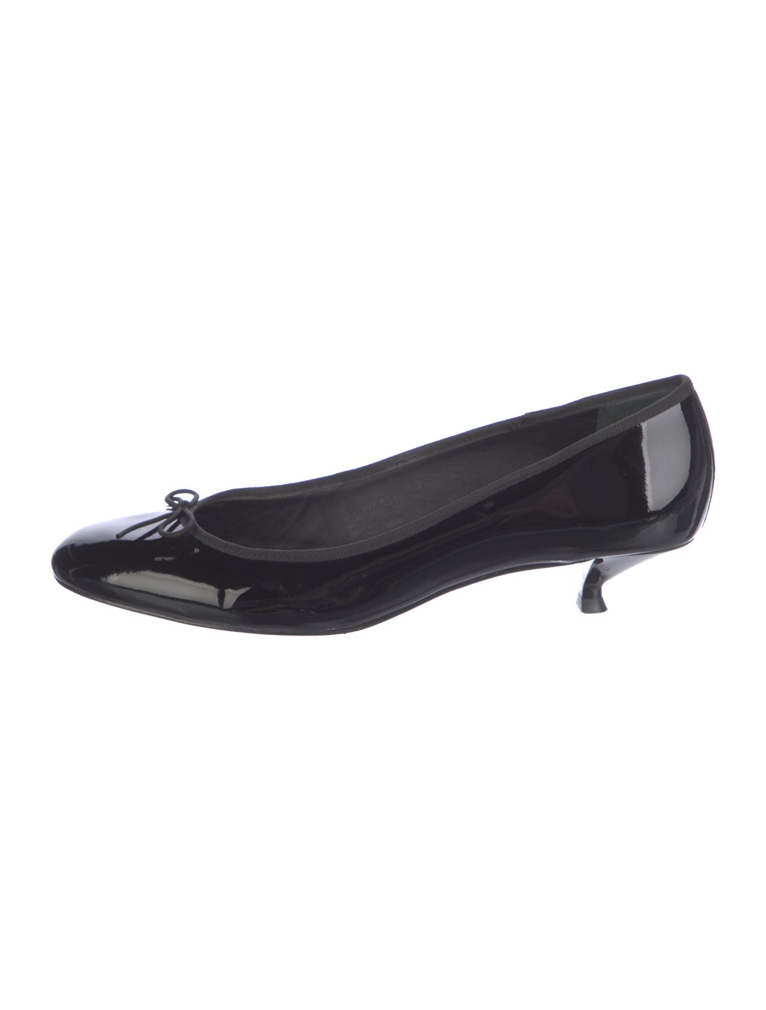 Reformation Patent Leather Bow Accents Ballet Flats