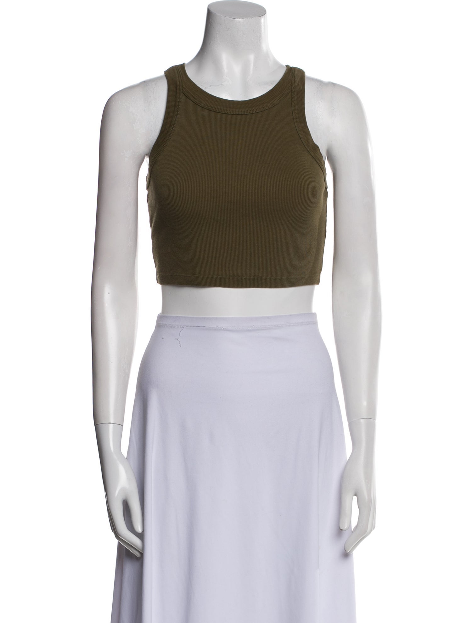 Reformation Scoop Neck Sleeveless Crop Top