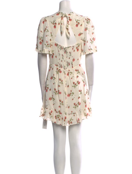 Reformation Floral Print Mini Dress