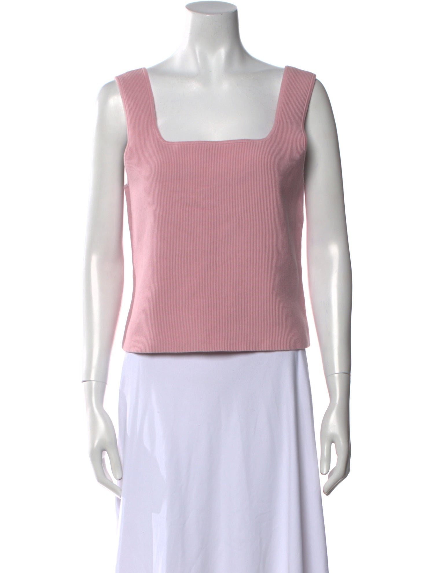 Reformation Square Neckline Sleeveless Crop Top