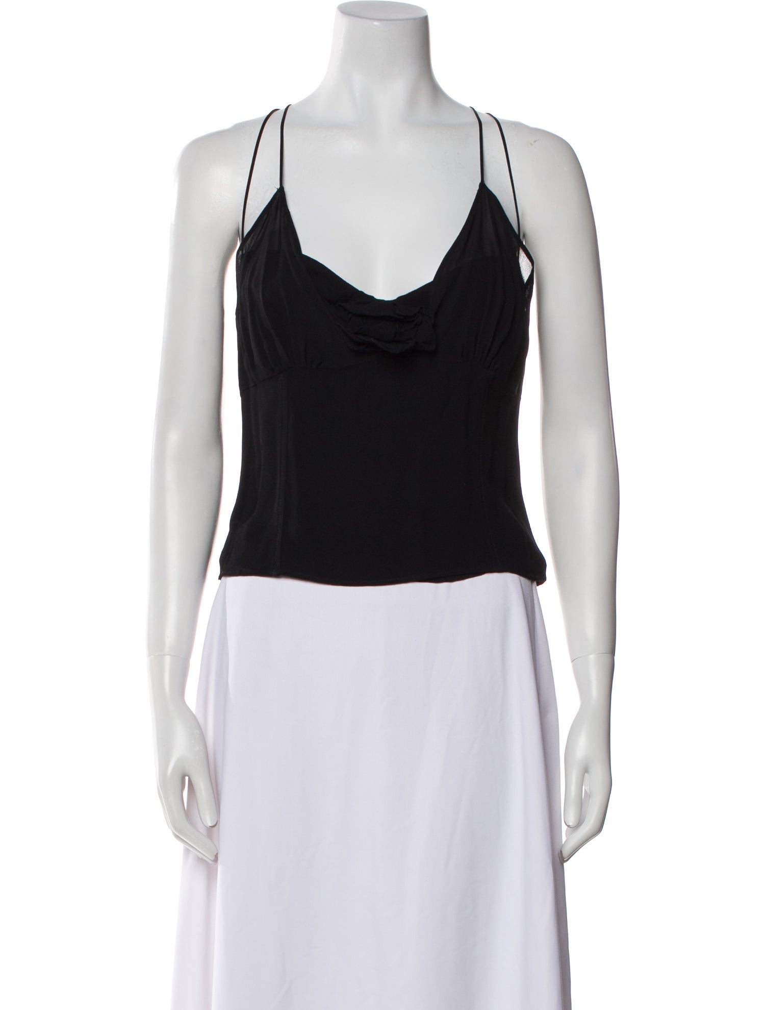Reformation Cowl Neck Sleeveless Crop Top