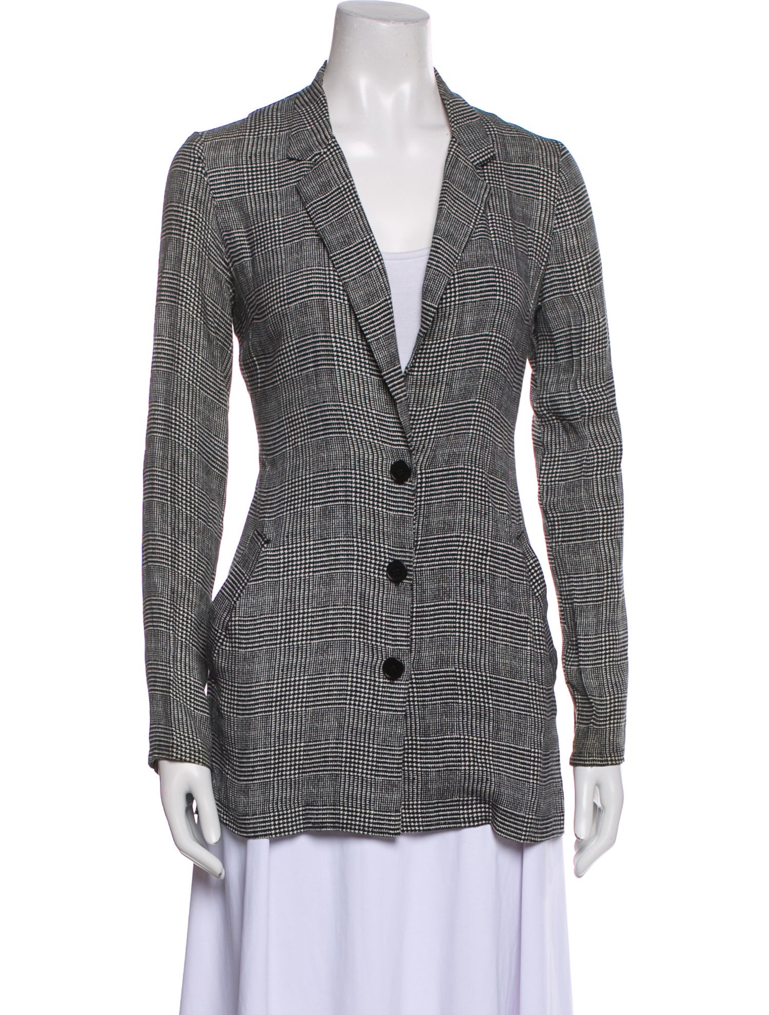Reformation Houndstooth Print Blazer