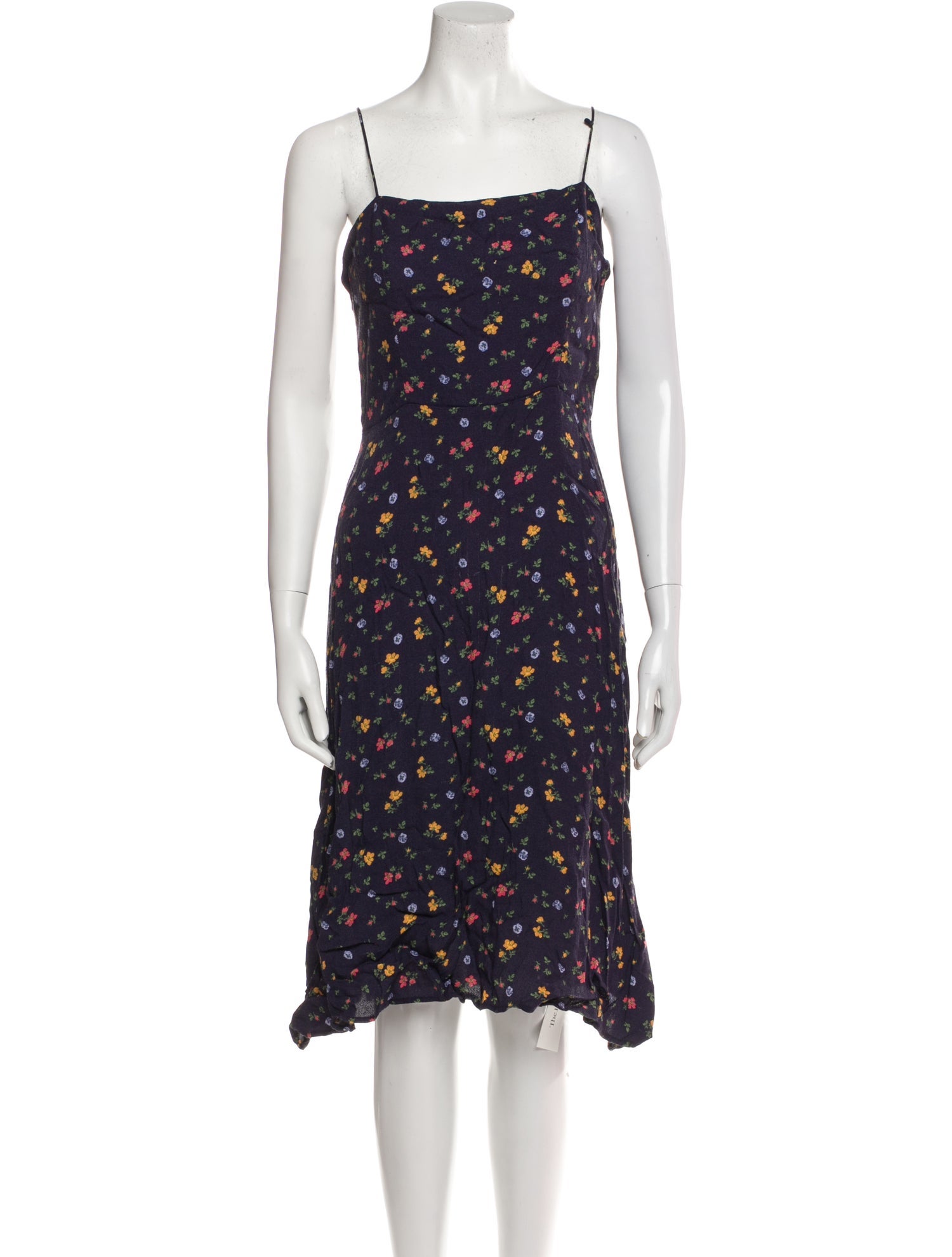 Reformation Floral Print Knee-Length Dress