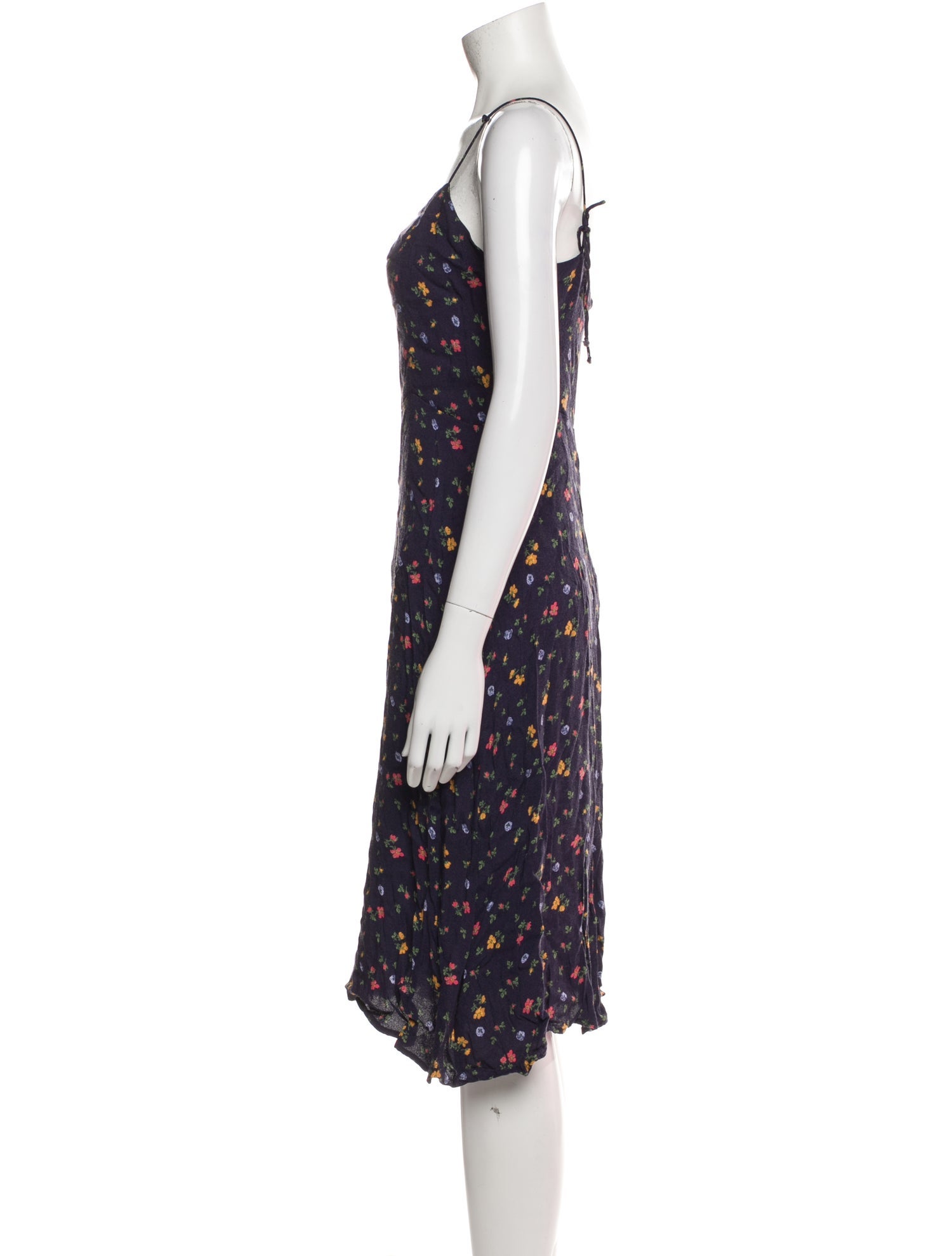 Reformation Floral Print Knee-Length Dress