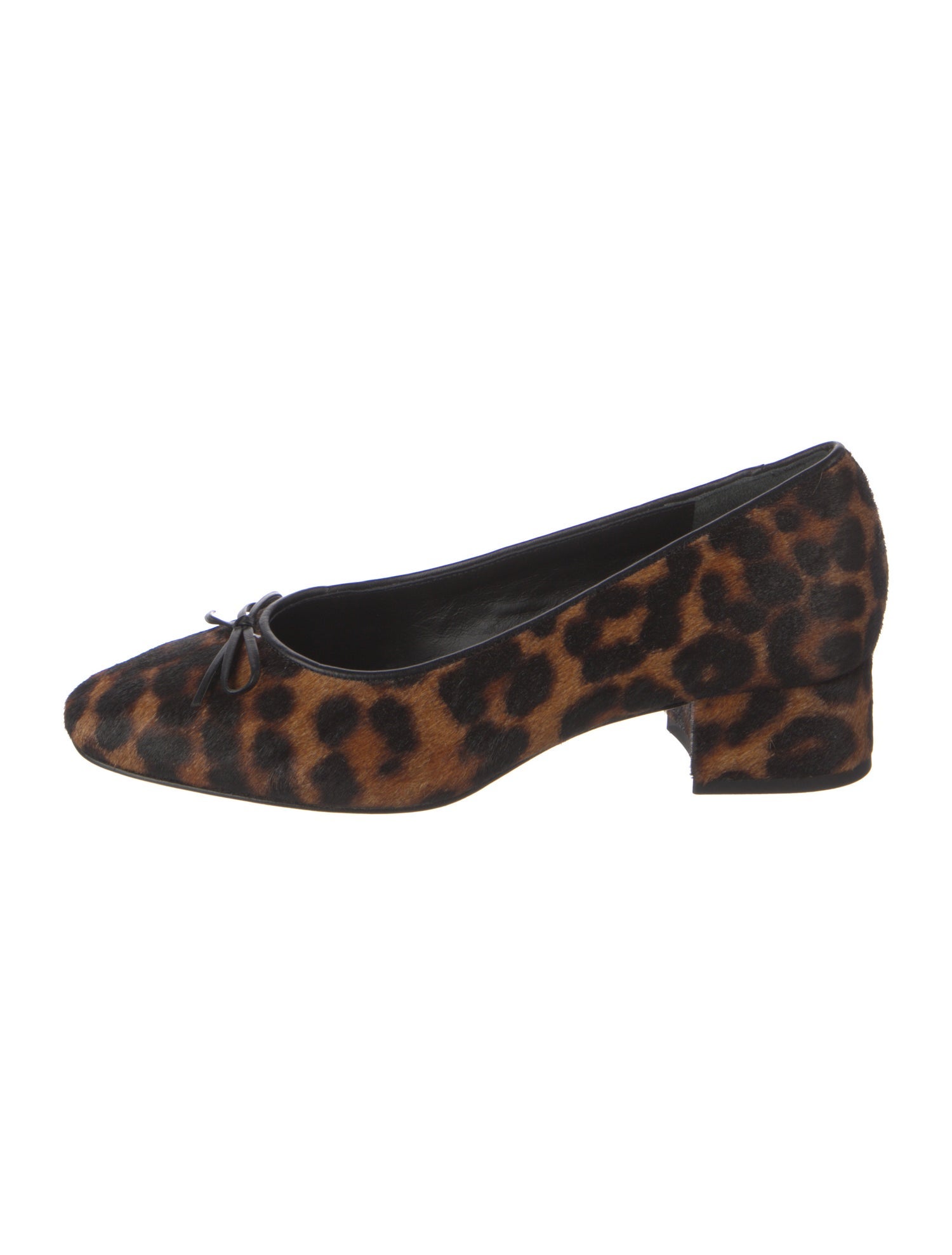 Reformation Ponyhair Animal Print Pumps