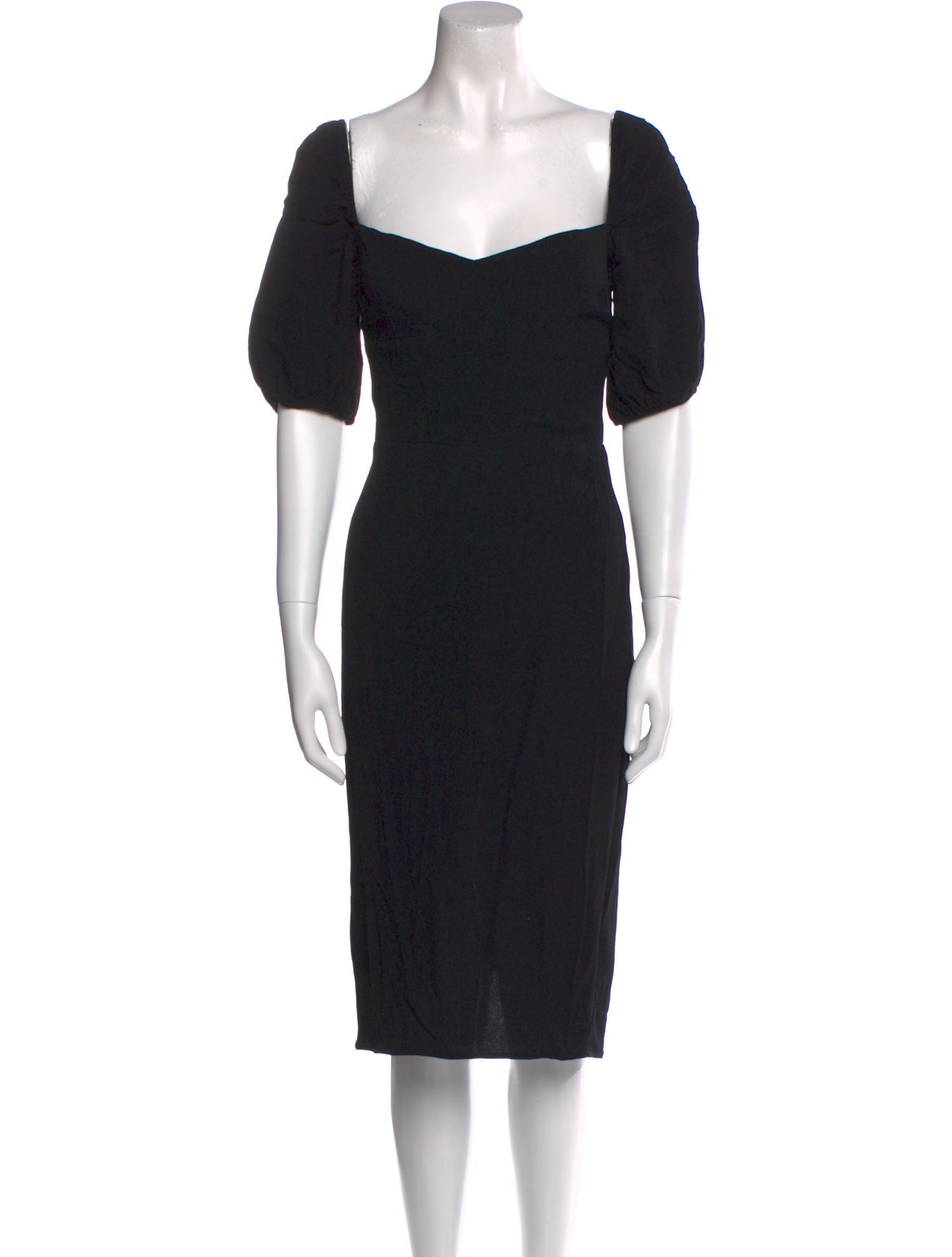 Reformation Square Neckline Knee-Length Dress