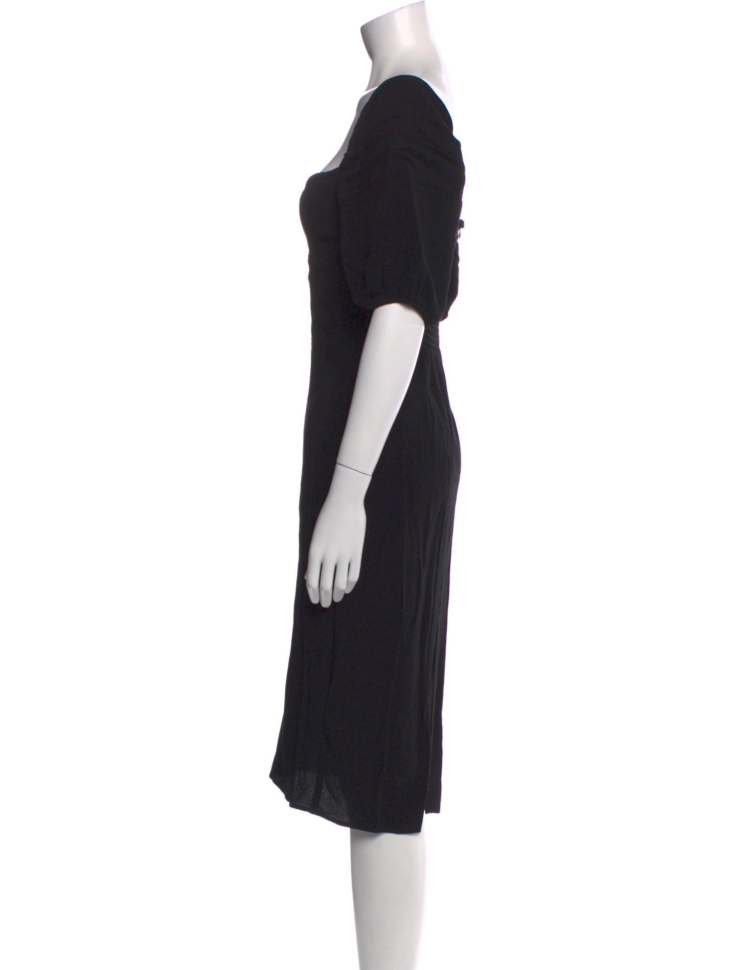 Reformation Square Neckline Knee-Length Dress