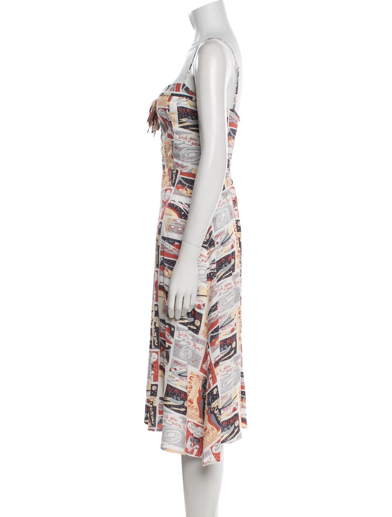 Reformation Printed Midi Length Dress