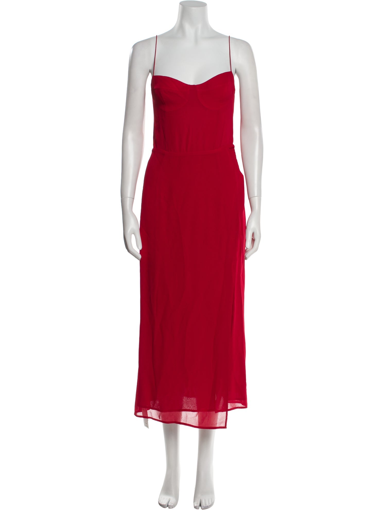 Reformation V-Neck Long Dress