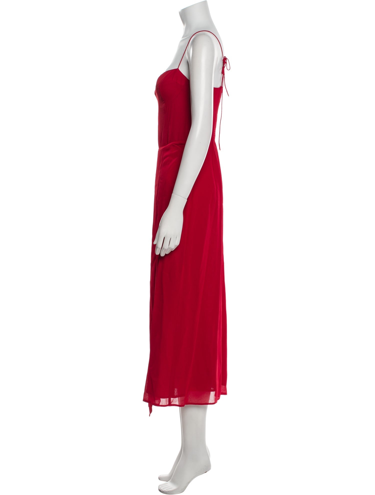 Reformation V-Neck Long Dress