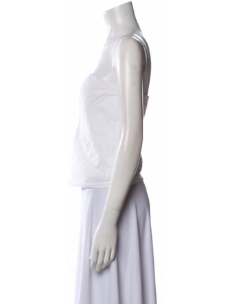 Reformation Linen Strapless Crop Top