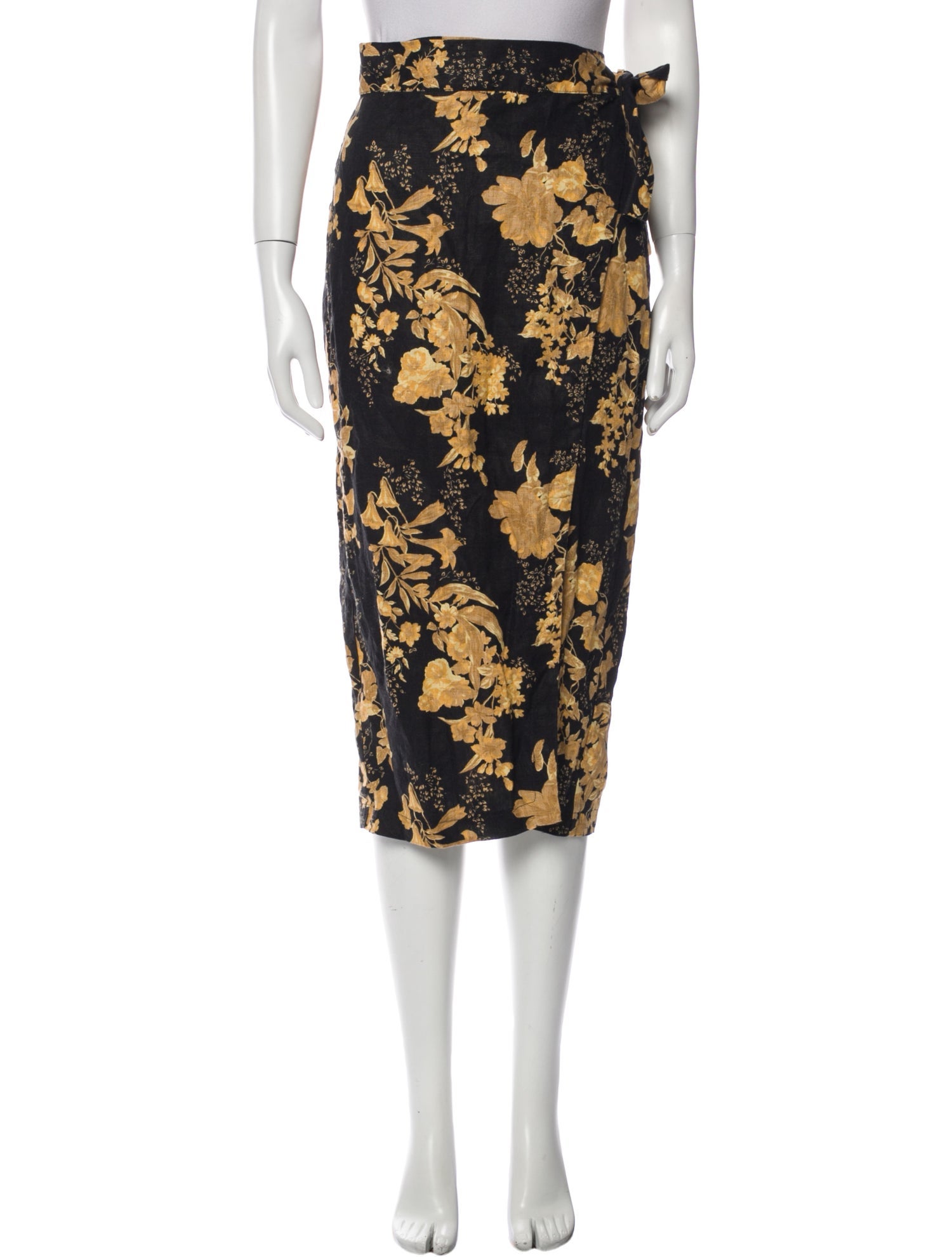 Reformation Linen Midi Length Skirt