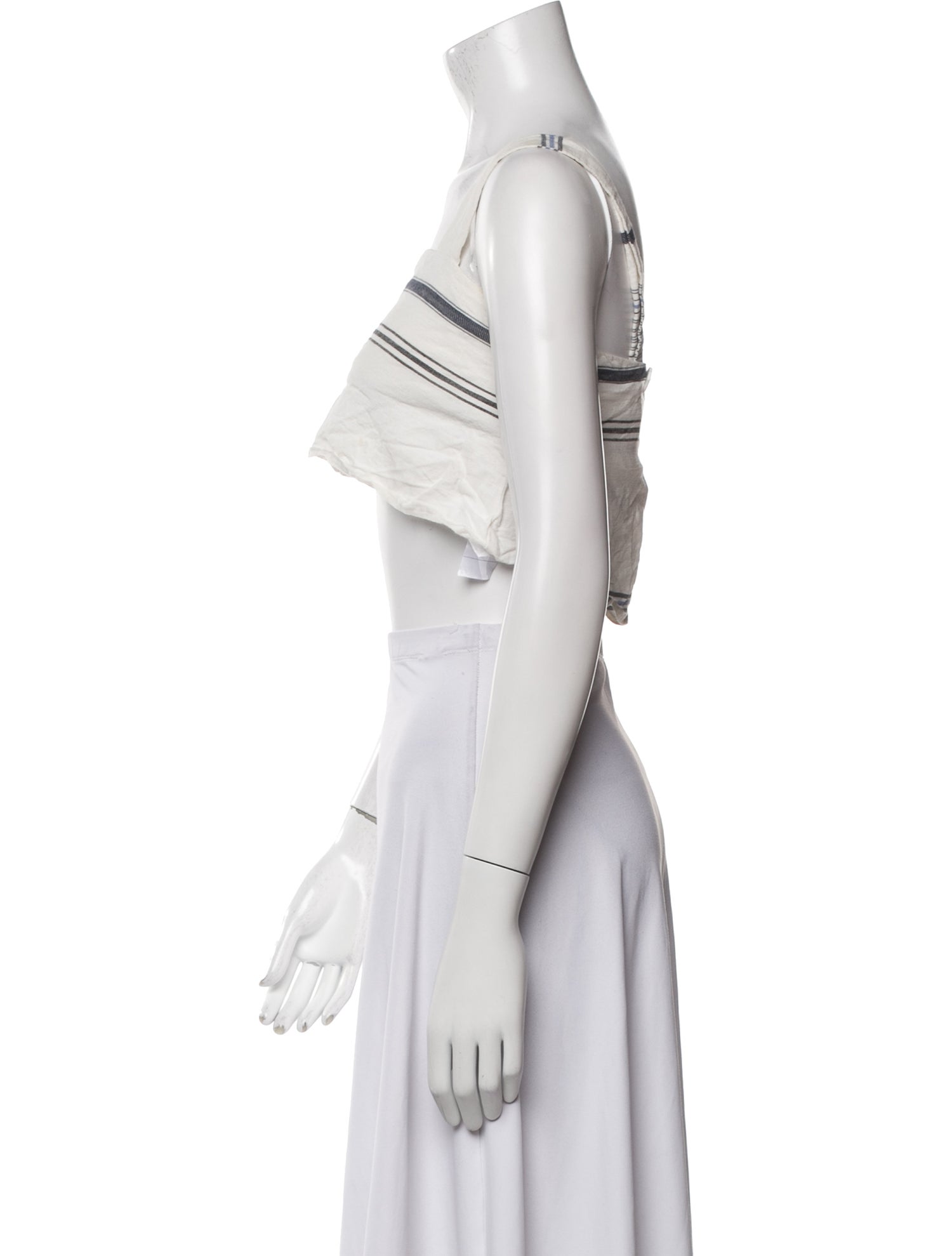 Reformation Square Neckline Sleeveless Crop Top