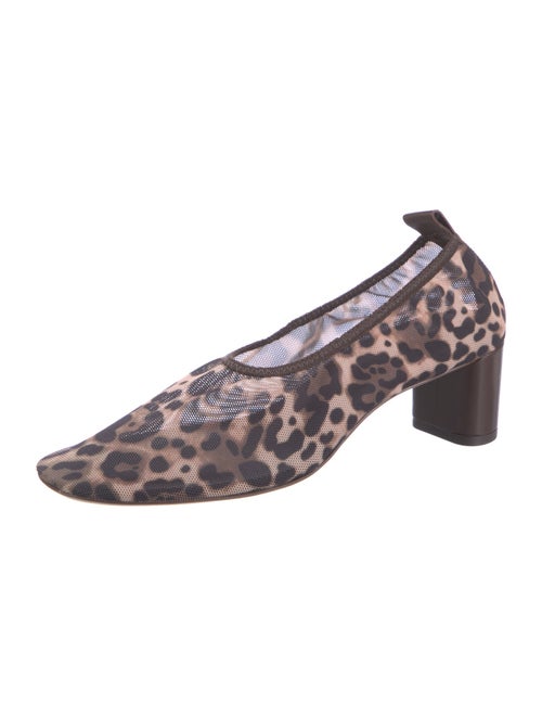 Reformation Mesh Animal Print Ballet Flats